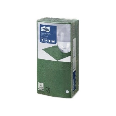 TORK Servítky 477827 2V 23,8x24 cm Advanced Cocktail tmavozelené