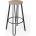 Blumfeldt Бистро стол Hamilton 1 бр. Ø33cm Дървена стоманена рамка (GDM20-M508-30) (GDM20-M508-30)