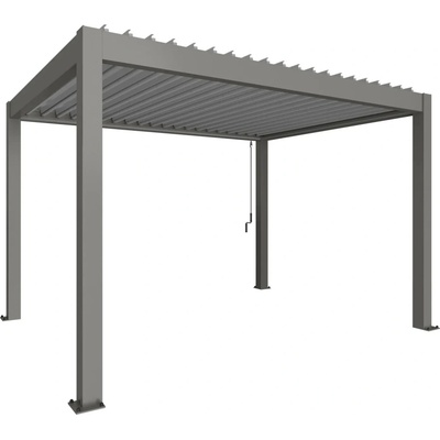 Biohort B489420 4x3 404,5 x 312 cm, kremeňovo sivá metalická / strieborná metalická (lamely)