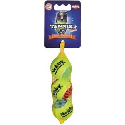 Nobby Nobby Tennis Line hračka tenisový míček barevný 3 ks XS