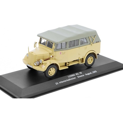 DeAgostini Mercedes-Benz L1500A Kfz.70 22. Infanteriedivision 1943 časopis Samochody Wojskowe s modelem 65 1:43