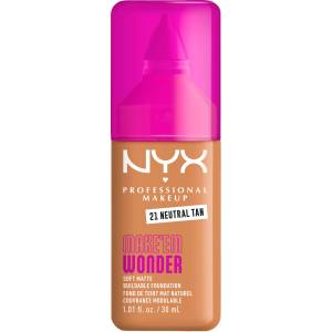 Nyx professional makeup Фон дьо тен Make 'Em Wonder, Nr. 21 Neutral Tan, 30 ml (3121083)