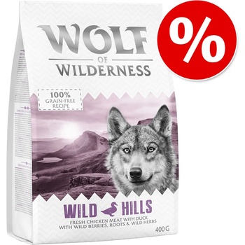 Wolf of Wilderness Пробна опаковка Wolf of Wilderness суха храна за кучета - Junior Rocky Canyons свободноотглеждани говеда (Single Protein, 300 г)