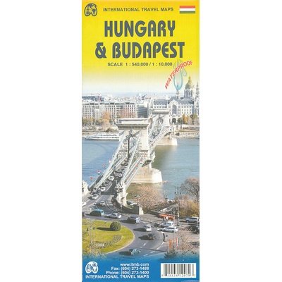 mapa Hungary 1:540 t. voděodolná ITM