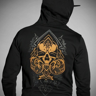HYRAW ACE OF SKULL Čierna