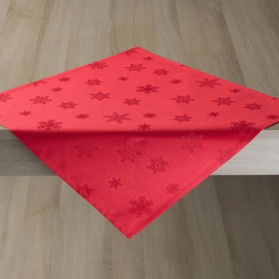 Veba ubrus GARBO Vločky červená 140x120cm – Zboží Dáma