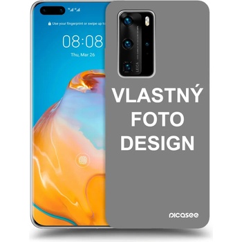 Púzdro Picasee silikónové Huawei P40 Pro Vlastný design/motiv čiré