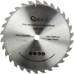 GEKO Трионов диск за дърво TCT 450x32x30T 63292 (G00166)