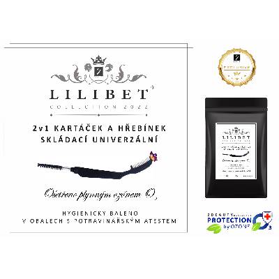 2v1 skládací kartáček a hřebínek pro úpravu obočí, kolekce Lilibet Collection 2022