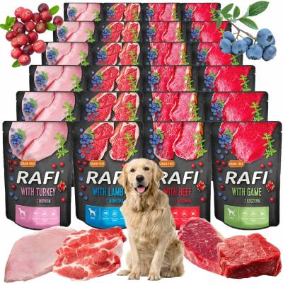 Rafi pro dospělé psy mix chutí 24x300 g