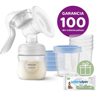 Philips Avent manuálna a VIA poháriky 180 ml 5 ks