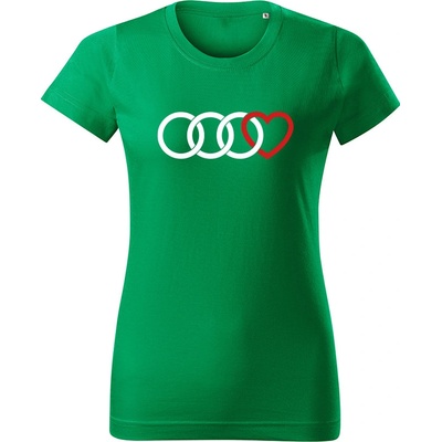 Tričko Audi Lover dámske tričko Bledosivá