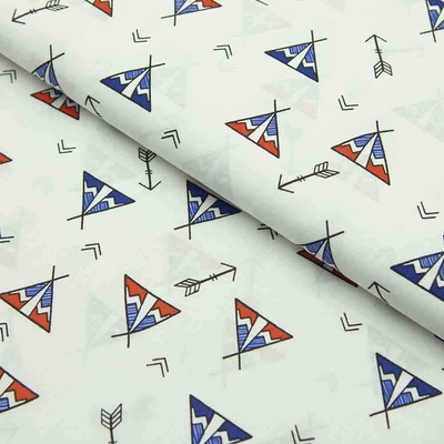 Bavlna vzorovaná Indiánské stany – Zboží Mobilmania