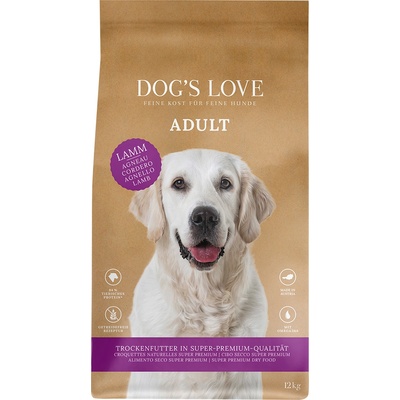 DOG’S LOVE 12кг Adult Dog´s Love, суха храна за кучета - с агнешко