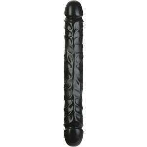 Doc Johnson Jr. Veined Double Header 12" Black