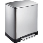 EKO-Europe Кош за отпадъци EKO Europe - E-Cube, 20 l, хром-мат (EKO 926820 - MATT S/S)