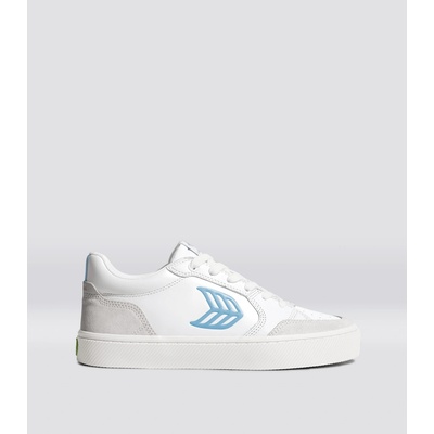 Cariuma VALLELY White Leather Vintage White Suede Argentina Blue Logo Sneake