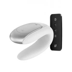 Satisfyer Вибратор за двойки Satisfyer Double Fun бял с дистанционно и App