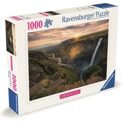 RAVENSBURGER Vodopád Haifoss Skandinávie 1000 dílků