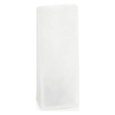 Sáček s plochým dnem | bílý kraft papír bez AL vrstvy obsah 2500ml (140 × 330 + 95 mm)