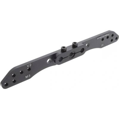 SpotOnRC Servo páka 114 mm obojstranná 24 zubov čierna pre servá H