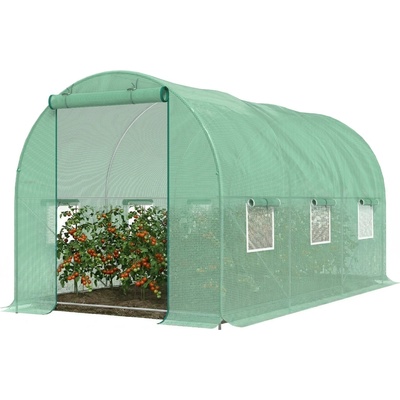 Goleto Zahradní foliovník XXL 450 x 200 x 200 cm 9 m² zelený