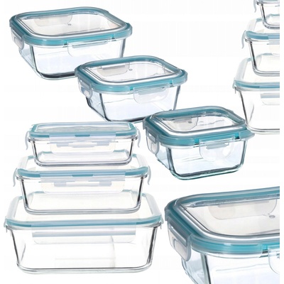 5five Simple Smart Skleněné žáruvzdorné nádoby s víčkem pro úschovu potravin 18,20x7,40cm 16,00x7,40cm 13,8x6,80cm – Sleviste.cz