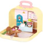 Battat Игрален комплект Battat Li'l Woodzeez - Сладкарница в куфарче (BTWZ6600Z)