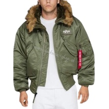 Alpha Industries zimná bunda 45 P Hooded Sage Green zelená