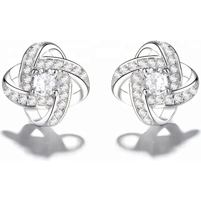 Majya stříbrné náušnice NINA 10173