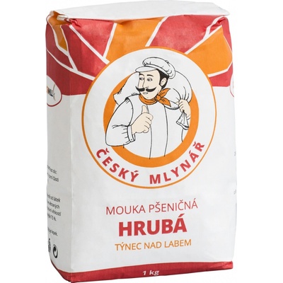Český mlynář Mouka pšeničná hrubá 1kg