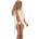 Beauty Night Shannon Dressing Gown Ecru S/M