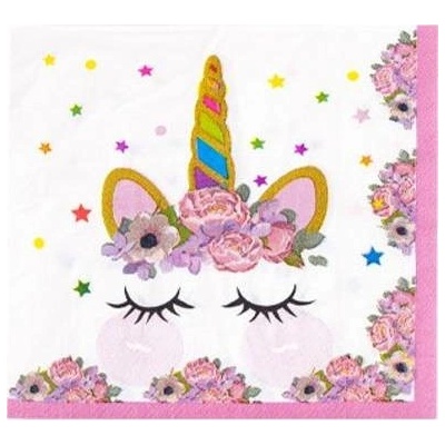 Cakesicq papírové ubrousky Unicorn 33x33cm 10ks