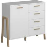 Bogdan Furniture Europe Шкаф Belle KOM 1D-4S, бяло