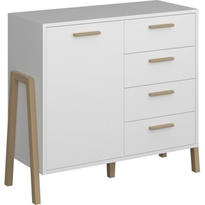 Bogdan Furniture Europe Шкаф Belle KOM 1D-4S, бяло