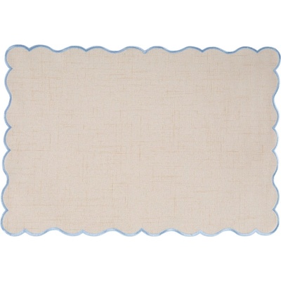 Tiseco Home Studio Подложка за хранене със смес от лен 30x43 cm Noura - Tiseco Home Studio (9654BLUE)