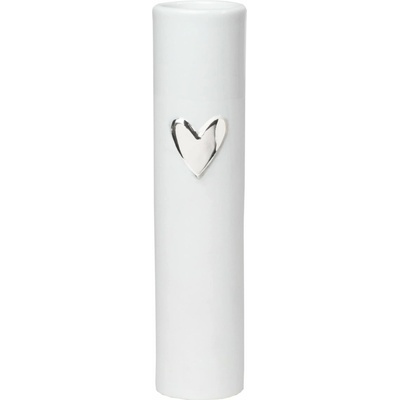 räder Porcelánová váza Love Silver, bílá barva, porcelán