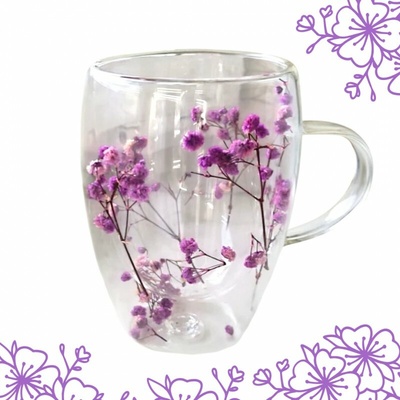 Flamenco Mystique Flamenco Mystique Termo sklenice s květinami uvnitř SZK93 300 ml
