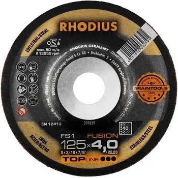 Rhodius Brusný kotouč 125 x 4,0 x 22,23 mm Z40 207829