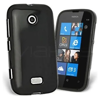 Nokia Lumia 510 Силиконов Калъф Черен + Протектор