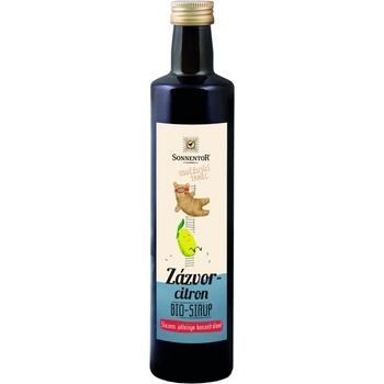 Sonnentor Sirup BIO zázvor a citron 0,5 l