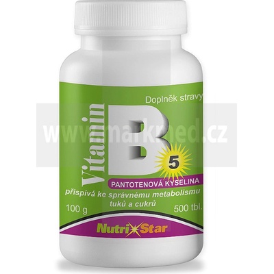 Nutrihouse Vitamín B5 kyselina pantothenová 500 tablet