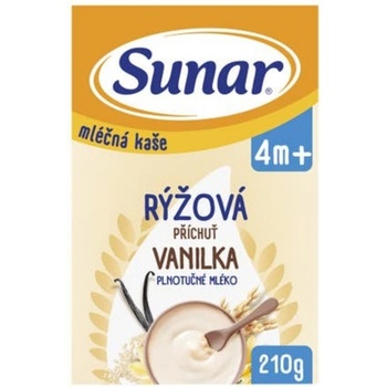 Sunar Mléčná rýžová kaše příchuť Vanilka 210 g
