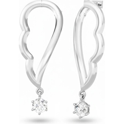 Couple, Originální náušnice Amaré I, bílé zlato se zirkony, 585-66-3-0718.1B00.0.00.001.12
