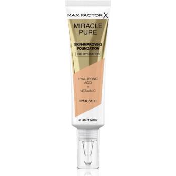 Image 1 of MAX Factor Miracle Pure Skin дълготраен фон дьо тен SPF 30 цвят 40 Light Ivory 30ml
