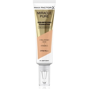 MAX Factor Miracle Pure Skin дълготраен фон дьо тен SPF 30 цвят 40 Light Ivory 30ml
