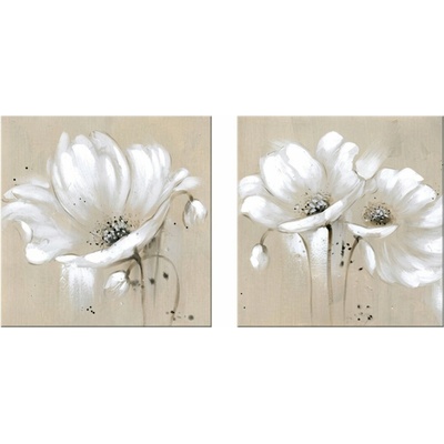 Maľovaný obraz na stenu KVETY - 80×40 cm / Premium 4 cm