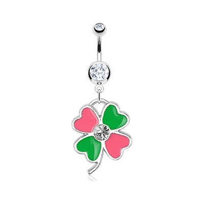 Marre piercing do pupíku čtyřlístek HWNAL12488