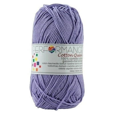 Performance Bavlněná příze Cotton Queen 072 - fialová 50g 125m