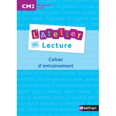 Atelier de lecture CM2 - Cahier d'entrainement